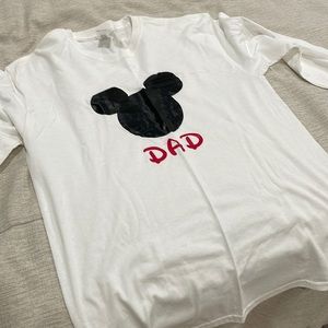 Adult white Mickey Mouse Shirt
